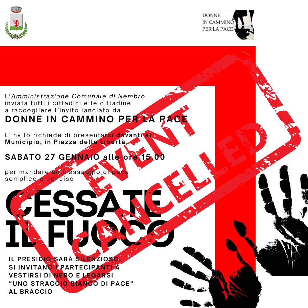 Immagine  !! EVENTO ANNULLATO !! CESSATE IL FUOCO