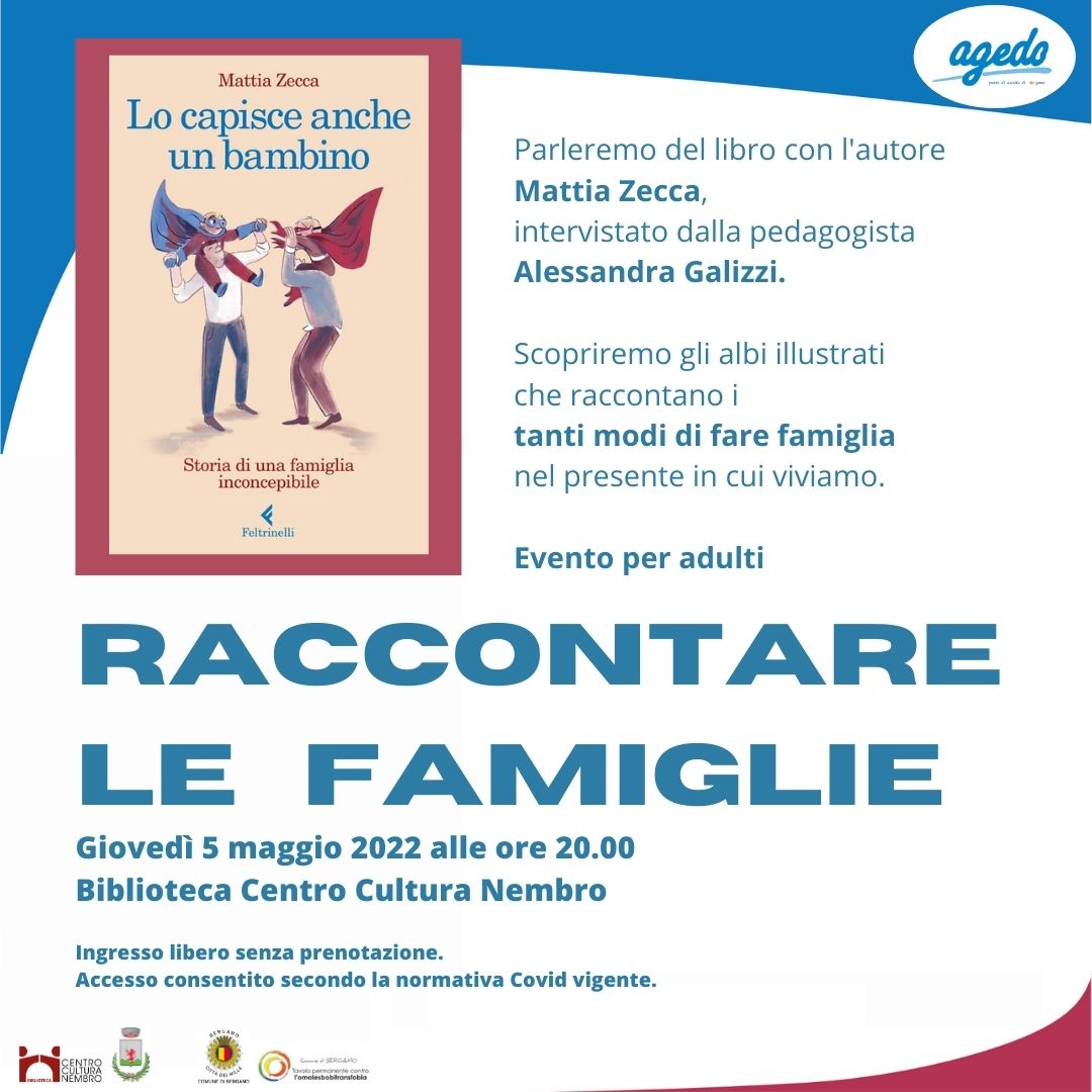 Immagine Raccontare le famiglie. Presentazione del libro di Mattia Zecca 