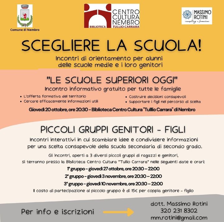 Immagine Scegliere la scuola!