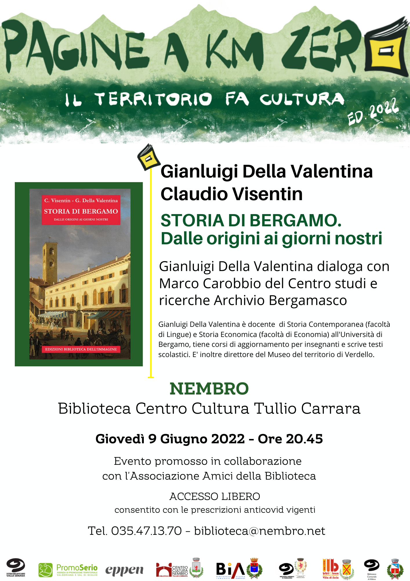 Immagine Presentazione del libro: STORIA DI BERGAMO. DALLE ORIGINI AI GIORNI NOSTRI.