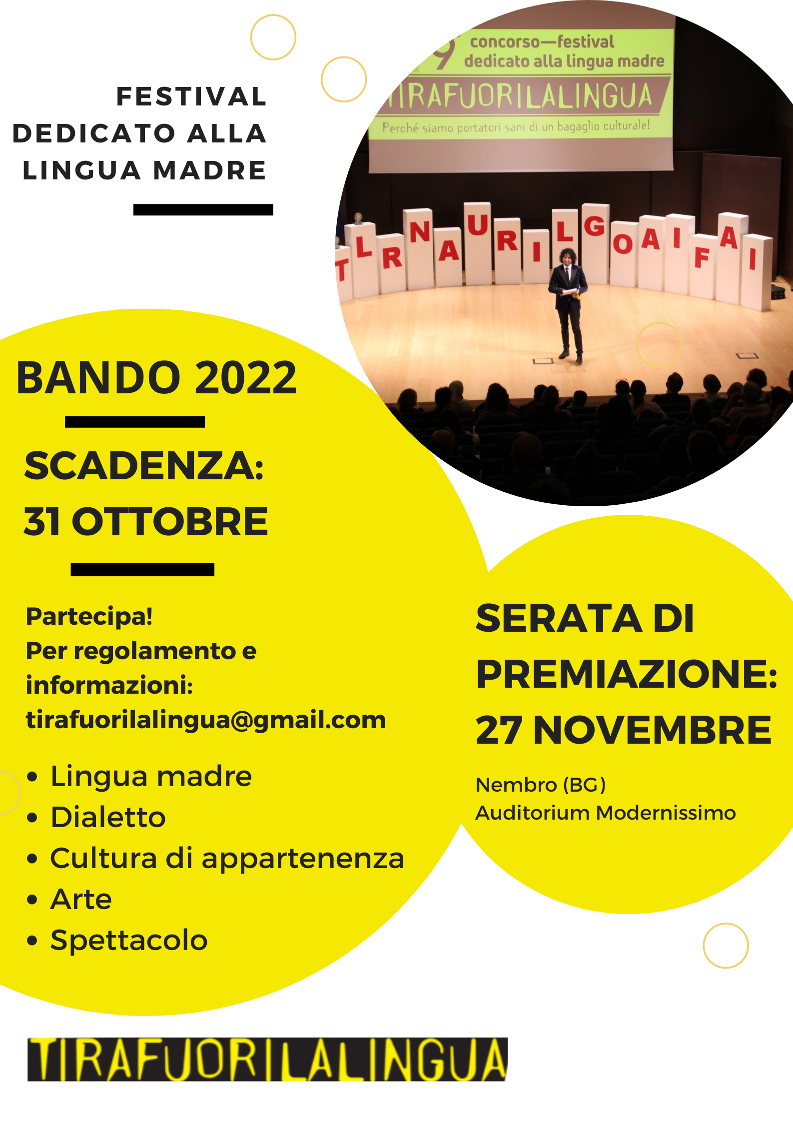 Immagine 10^ edizione di TIRAFUORILALINGUA