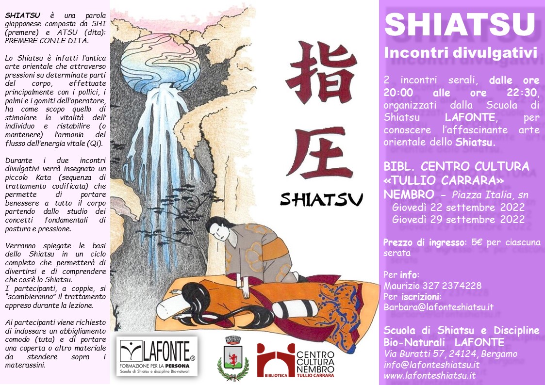 Immagine Shiatsu: incontri divulgativi