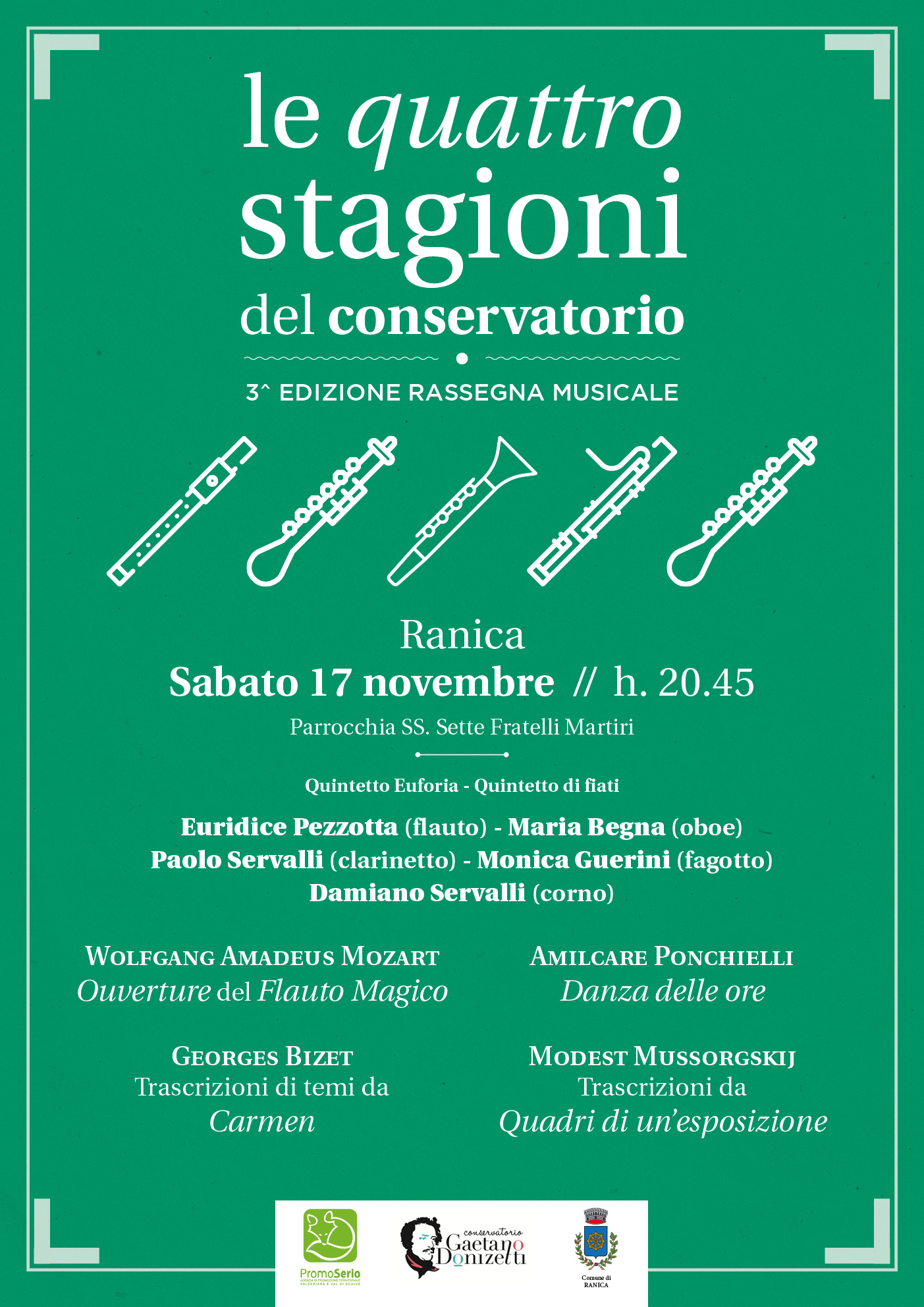 Concerto: QUINTETTO EUFORIA - QUINTETTO DI FIATI