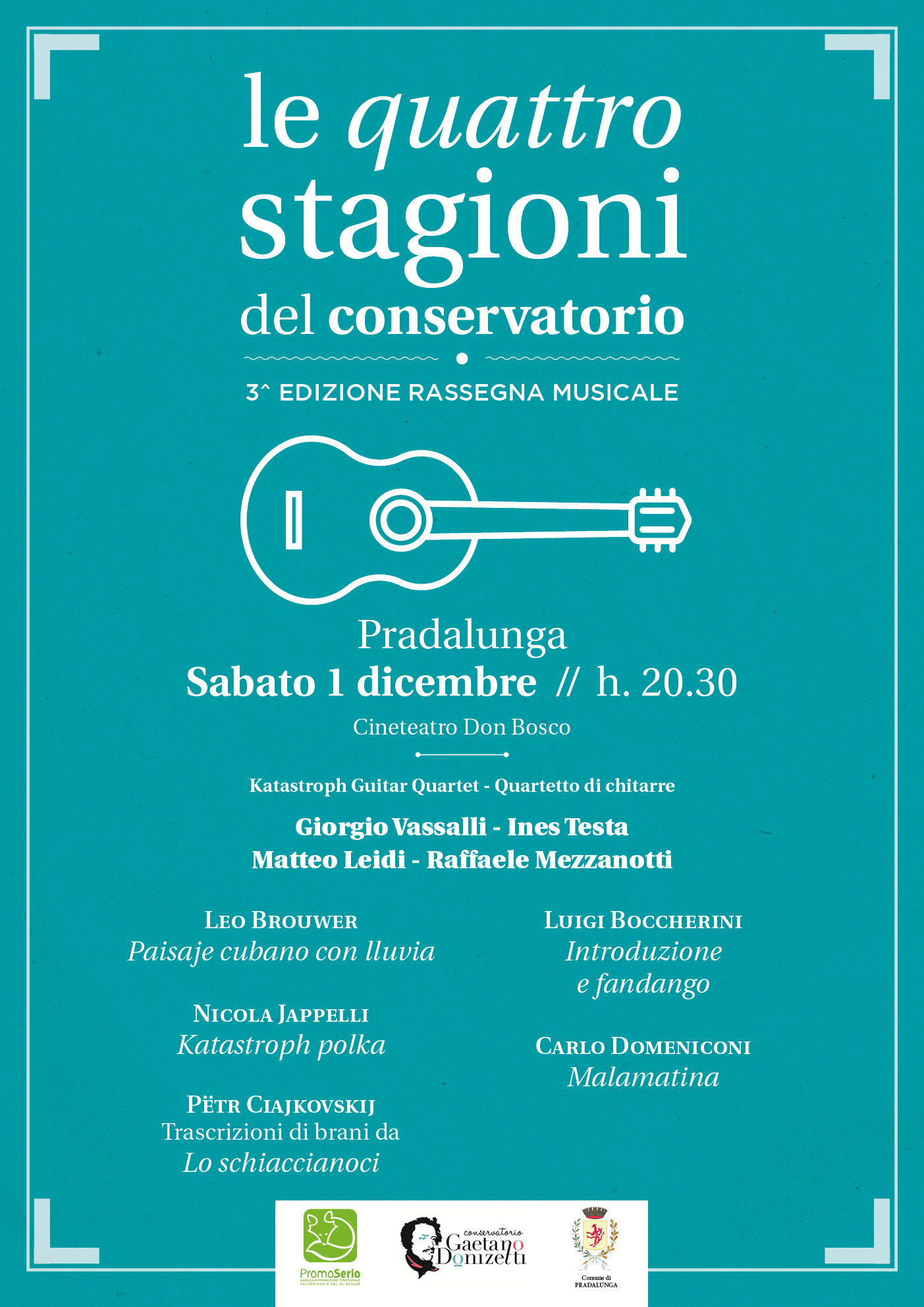 Concerto: KATASTROPH GUITAR QUARTET - QUARTETTO DI CHITARRE