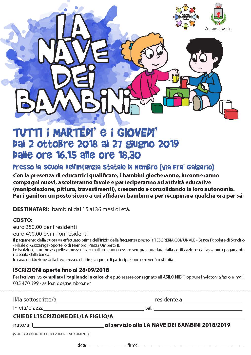 Spazio gioco LA NAVE DEI BAMBINI