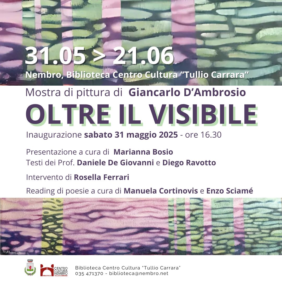 Immagine Oltre il visibile: mostra di pittura di  Giancarlo D’Ambrosio