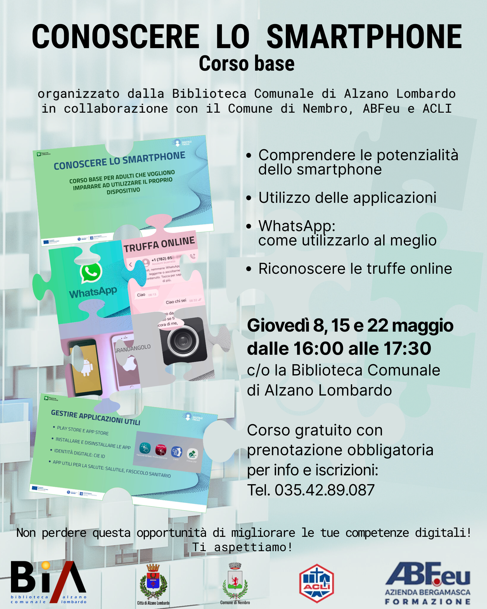 Immagine Conoscere lo smartphone - corso base